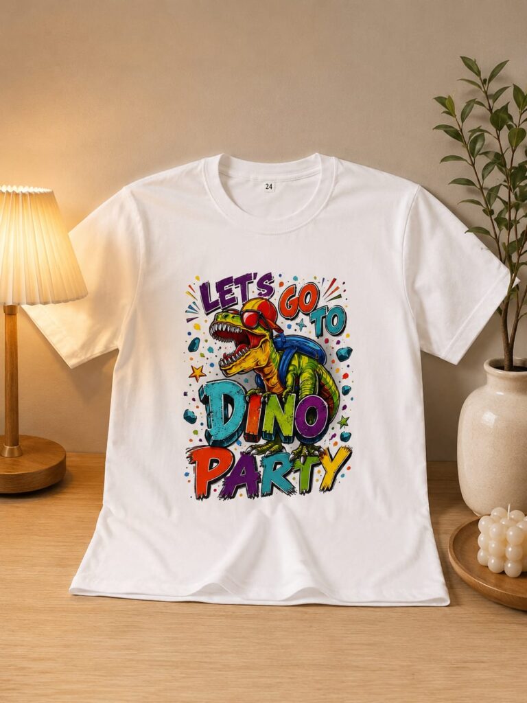Dino Customized Shirt Prints For Kids